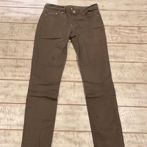 Olive green skinny jeans